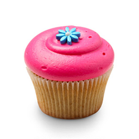 Bubblegum Pink cupcake